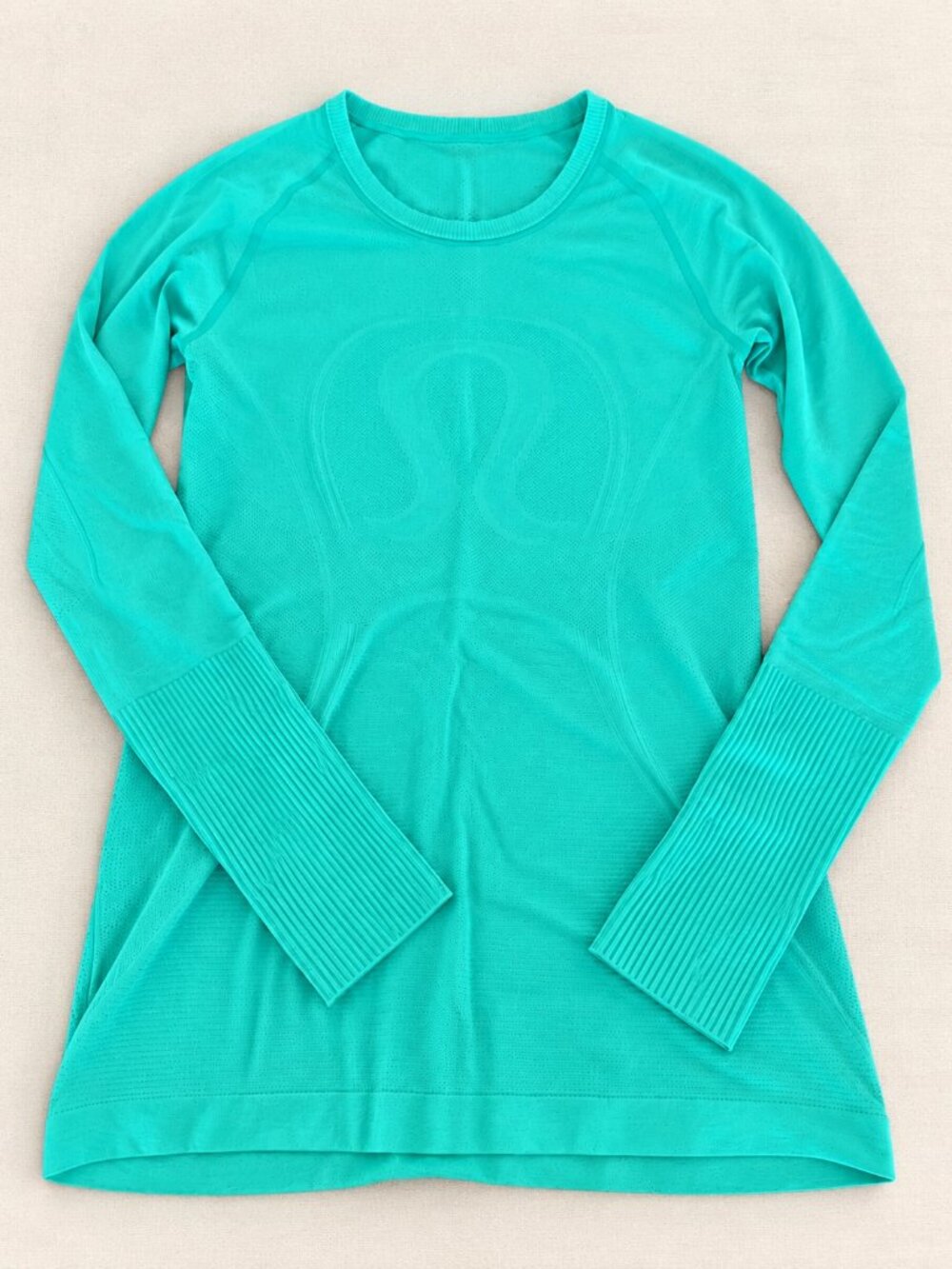 Lululemon Swiftly Tech Long Sleeve Shirt Size 8 Turquoise Teal